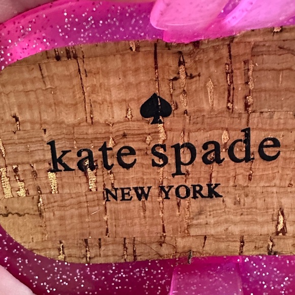 Kate Spade Pink Jelly Glitter Sandals - Picture 2 of 5